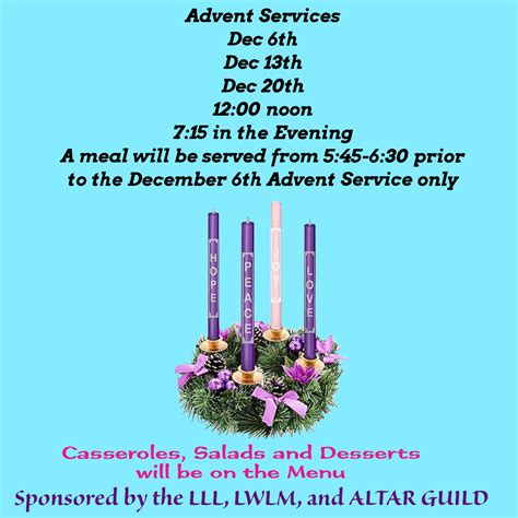 Advent Services Zion Lutheran Church