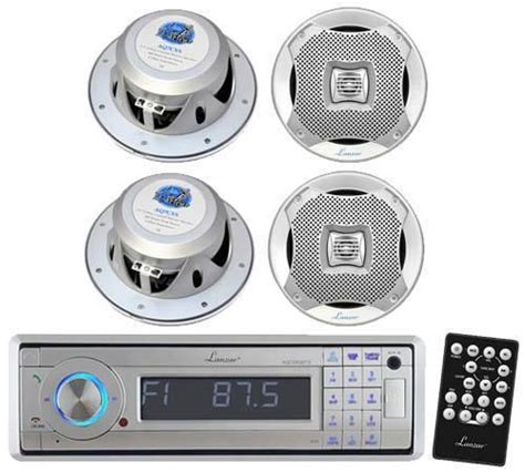 Buy New Lanzar In Dash Marine Stereo Player Wbluetooth 4 New 77 Marine Speakers In Monsey