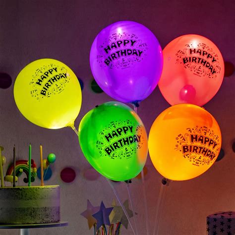 Illooms Led Ballonger Happy Birthday Partyhallen Se