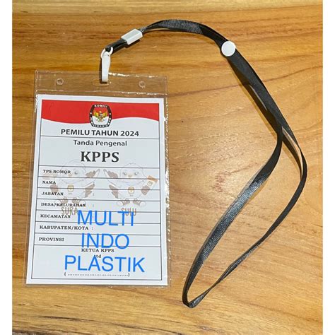 Jual Id Card Panitia Pemilu Plastik Tanda Pengenal Pemilu Tali Id Card