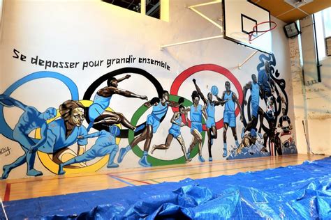 Verdun Le collège Buvignier passe à lheure olympique avec la fresque