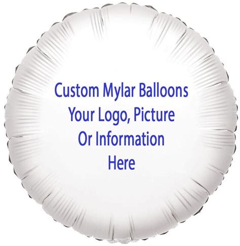 Custom Printed Mylar Balloons 18 Round Birthday Office Party