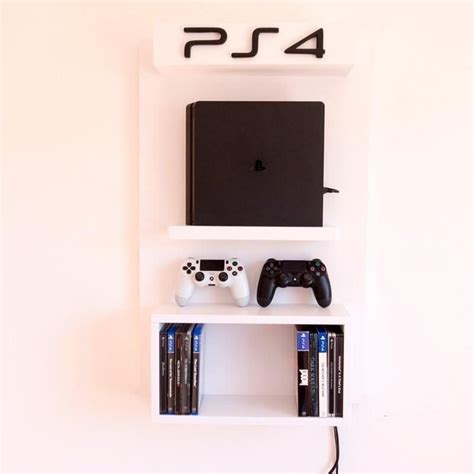 Soporte De Pared Ps Con Estante Para Juegos