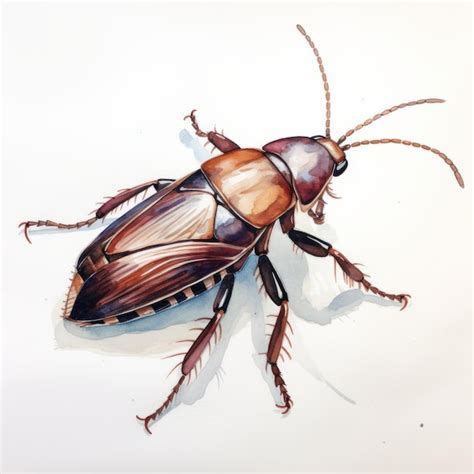 Ilustraci N De Cucaracha De Acuarela Hiperrealista Con Sombreado