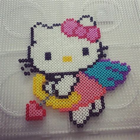 Instagram Photo By Tristanya Via Iconosquare Hello Kitty Crafts Perler Bead Art Hama