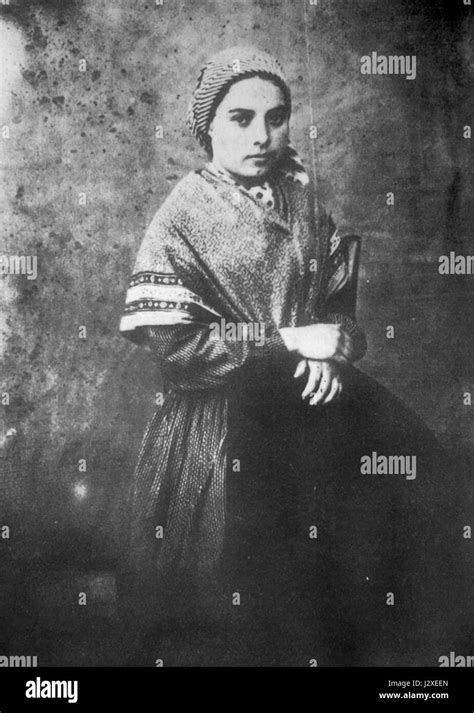 Bernadette Soubirous En 1861 Foto Bernadou 2 Stockfotografie Alamy