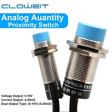 M18 Analog Proximity Switch M12 M30 Linear Displacement Sensor Output 0 10v 4 20ma Distance 8mm