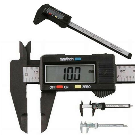 Vernier Caliper Digital Electronic Gauge Carbon Fiber Micrometer Ruler