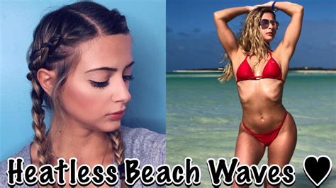 Heatless Beach Waves Hair Tutorial Youtube