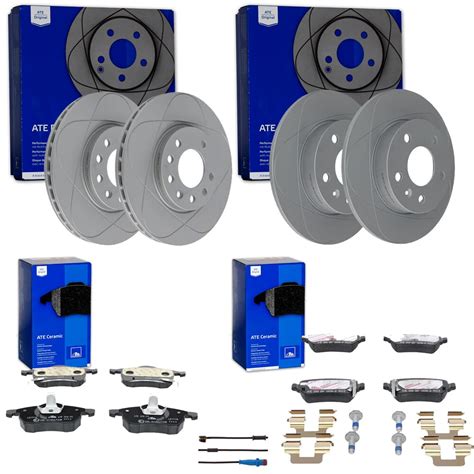 ATE PowerDisc BREMSSCHEIBEN BELÄGE VA HA passend für OPEL ASTRA H