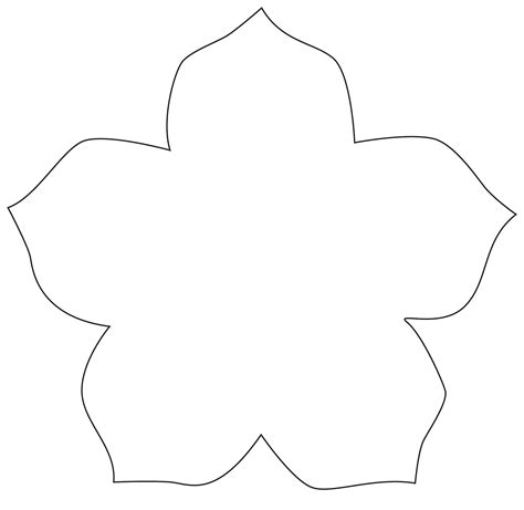 Flower Cut Out Templates - ClipArt Best