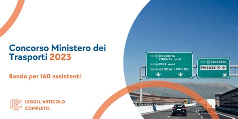 Concorso Assistenti Ministero Dei Trasporti Posti