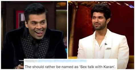 People Troll Karan Johar For Discussing Sex With Vijay Deverakonda On