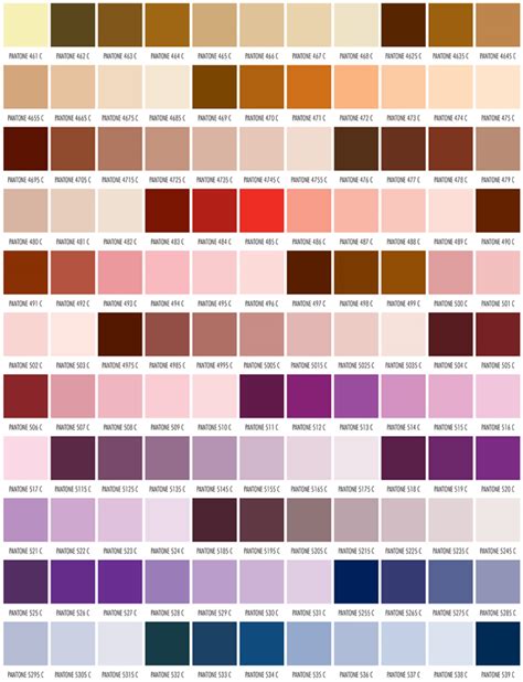 Browns Pantone Color Guide Pantone Colour Palettes Pantone Color Chart