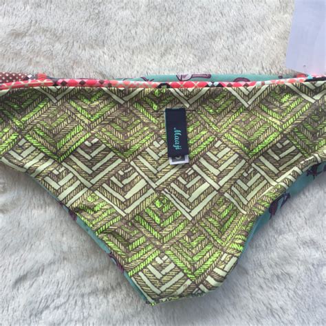 Maaji Swim Maaji Cavalry Checker Vwire Bandeau Bikini Bottom Poshmark