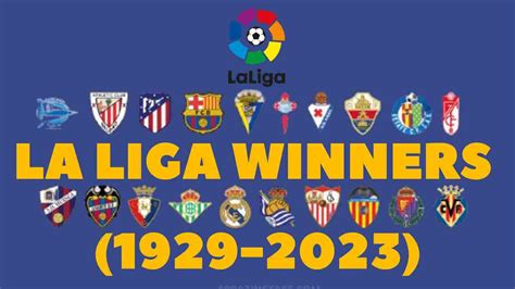 La liga Winners List | Most Title | History - Football Thrills