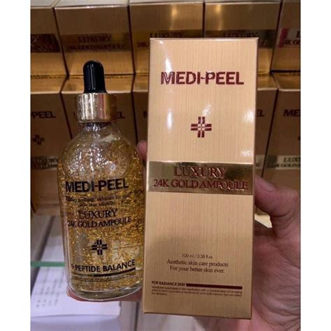 เซรั่ม Medi Peel Luxury 24k Gold Ampoule 100ml Shopee Thailand