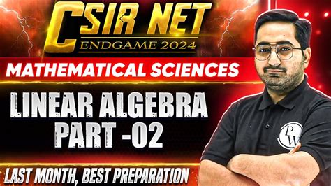 Csir Net Linear Algebra Part Most Probable Questions Csir