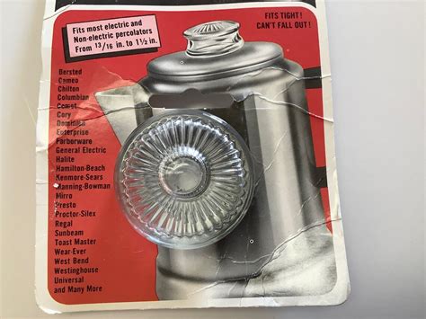 1980 Fitz All Glass PERCOLATOR TOP Model 135 New With Etsy