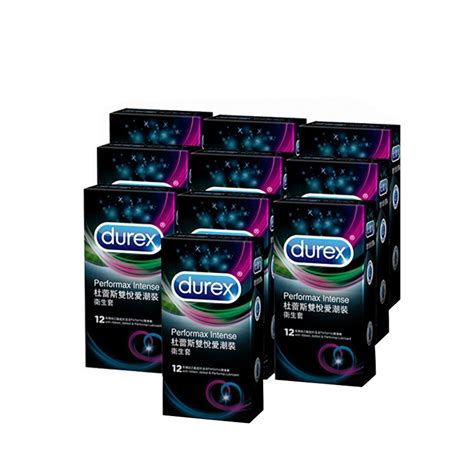 【durex杜蕾斯】雙悅愛潮裝保險套12入10盒 超薄 Yahoo奇摩購物中心