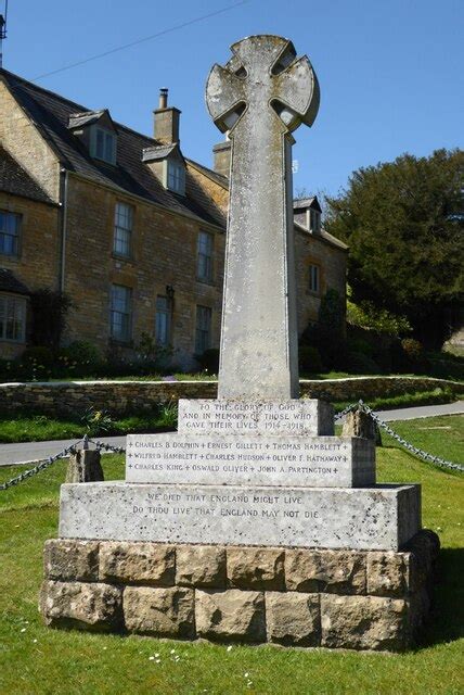 Longborough War Memorial Philip Halling Geograph Britain And Ireland