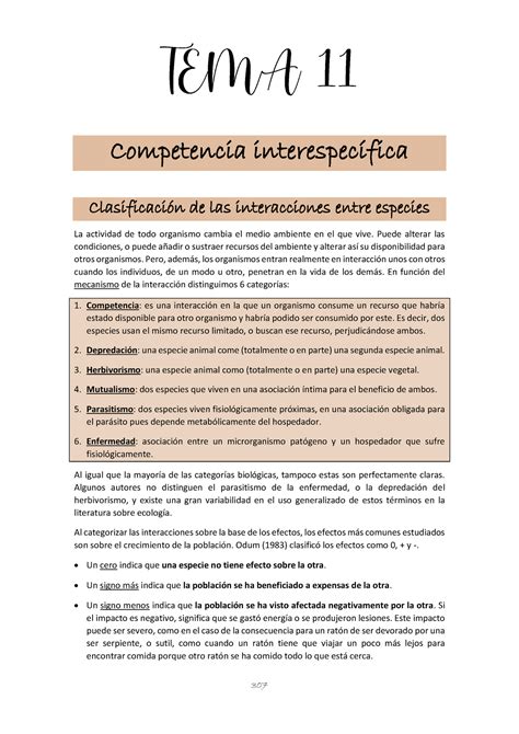 Tema Competencia Interespec Fica Competencia Interespec Fica