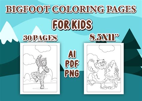 Coloring Pages Bigfoot