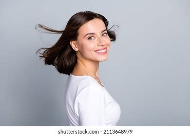 Photo Cool Brunette Millennial Lady Laugh Stock Photo 2113649192 Shutterstock