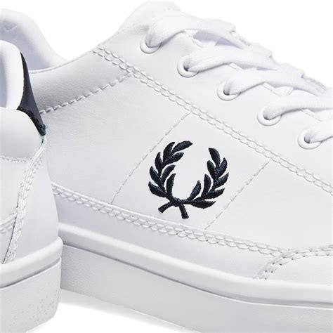 Fred Perry Deuce Leather Sneaker White Navy End Nl