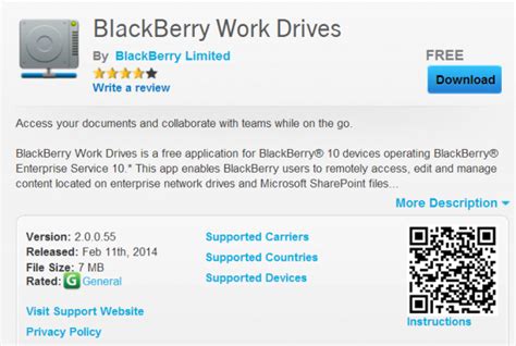 BlackBerry Work Drives for BlackBerry 10 updated, now supports Microsoft SharePoint - Blackberry ...