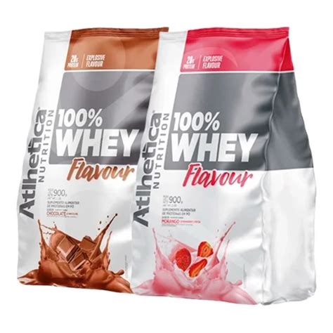 KIT 2 WHEY 100 FLAVOUR ATHLETICA NUTRITION Shopee Brasil