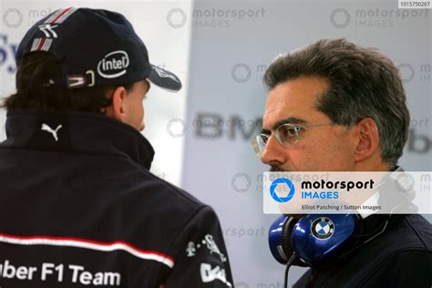 Robert Kubica Pol Bmw Sauber F And Dr Mario Theissen Ger Bmw