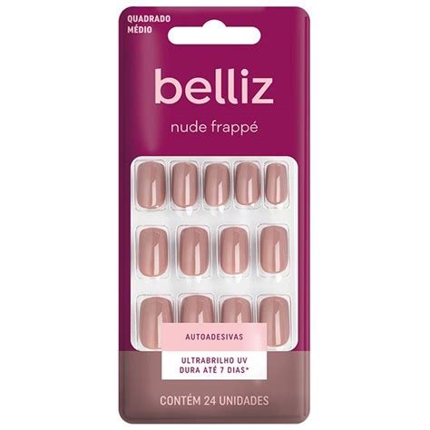 Ricca Nude Unhas Postiças Autoadesivas Multilist