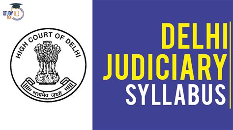 Delhi Judiciary Syllabus For Prelims And Mains