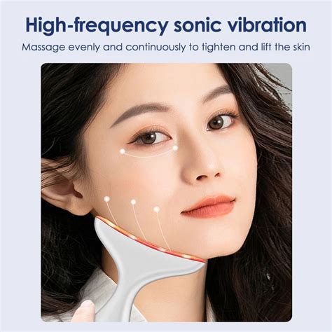 Neck Face Beauty Device Ems Neck Face Lift Massager Ipl Skin Tighten