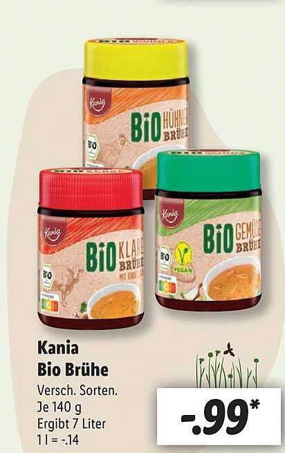 Kania Bio Brühe Angebot bei Lidl 1Prospekte de