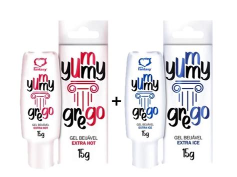 Kit Gel Para Beijo Grego Extra Ice Extra Hot C G Cada Yummy