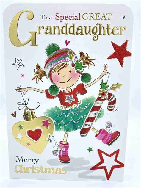 Special Great Granddaughter Christmas Card By Jonny Javelin Cardmarkets