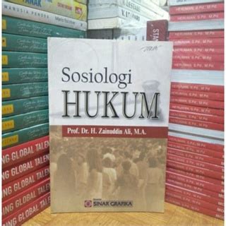 Jual Buku Sosiologi Hukum Cover Baru Prof Dr Zainuddin Ali