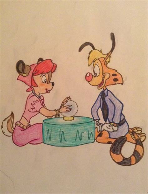 A Drawing Of Two Cartoon Characters Sitting At A Table