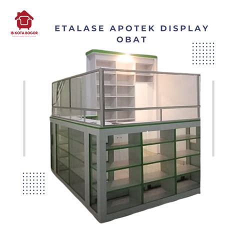 jual etalase apotek custom rak display obat full custom shopee indonesia