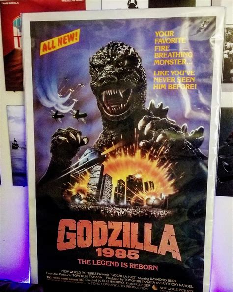 Found an OG vintage Godzilla poster for the film Godzilla 1985 (or as ...