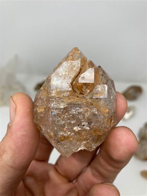 67g Fenster Quartz Cluster Skeletal Etchings Self Healed Base Rainbow