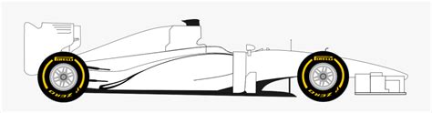 Formula 1 Car Drawing Side View