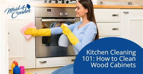 Kitchen Cleaning How To Clean Wood Cabinets Maid Condos