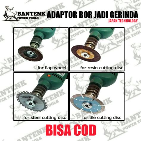 Jual ADAPTOR BOR JADI GERINDA MESIN BOR JADI GERINDA ADAPTOR KIT SET