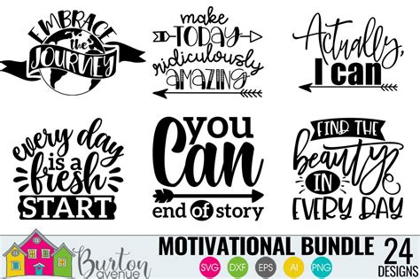 Motivational Quotes Svg Bundle 576780 Cut Files Design Bundles