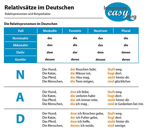 Der Relativsatz Im Deutschen Lerne Deutsch Mit Language Easy Org