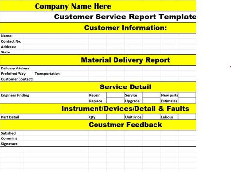 14 Useful Customer Service Report Templates Word Excel Pdf