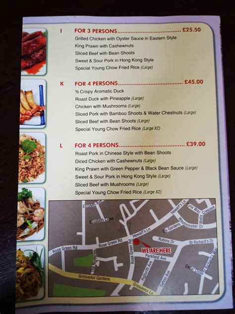 Menu At China Garden Fast Food Bognor Regis